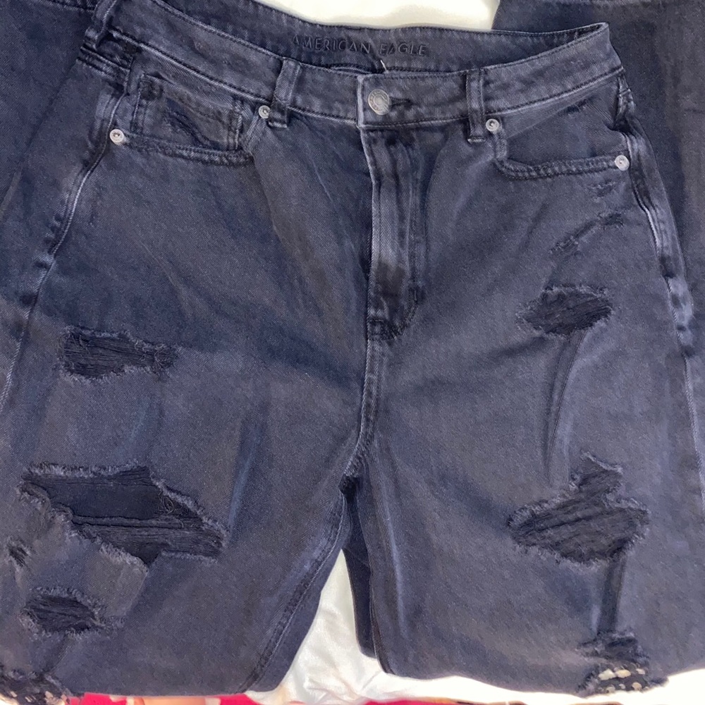 American eagle black boyfriend jeans
